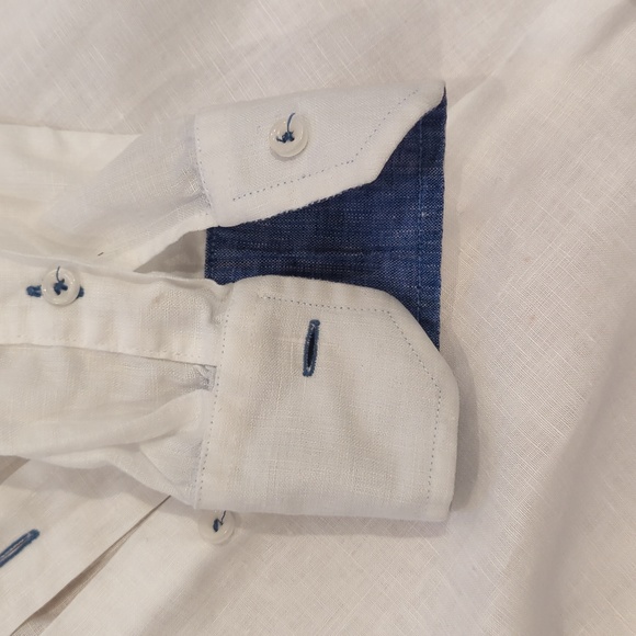 White Linen Shirt - Picture 3 of 5